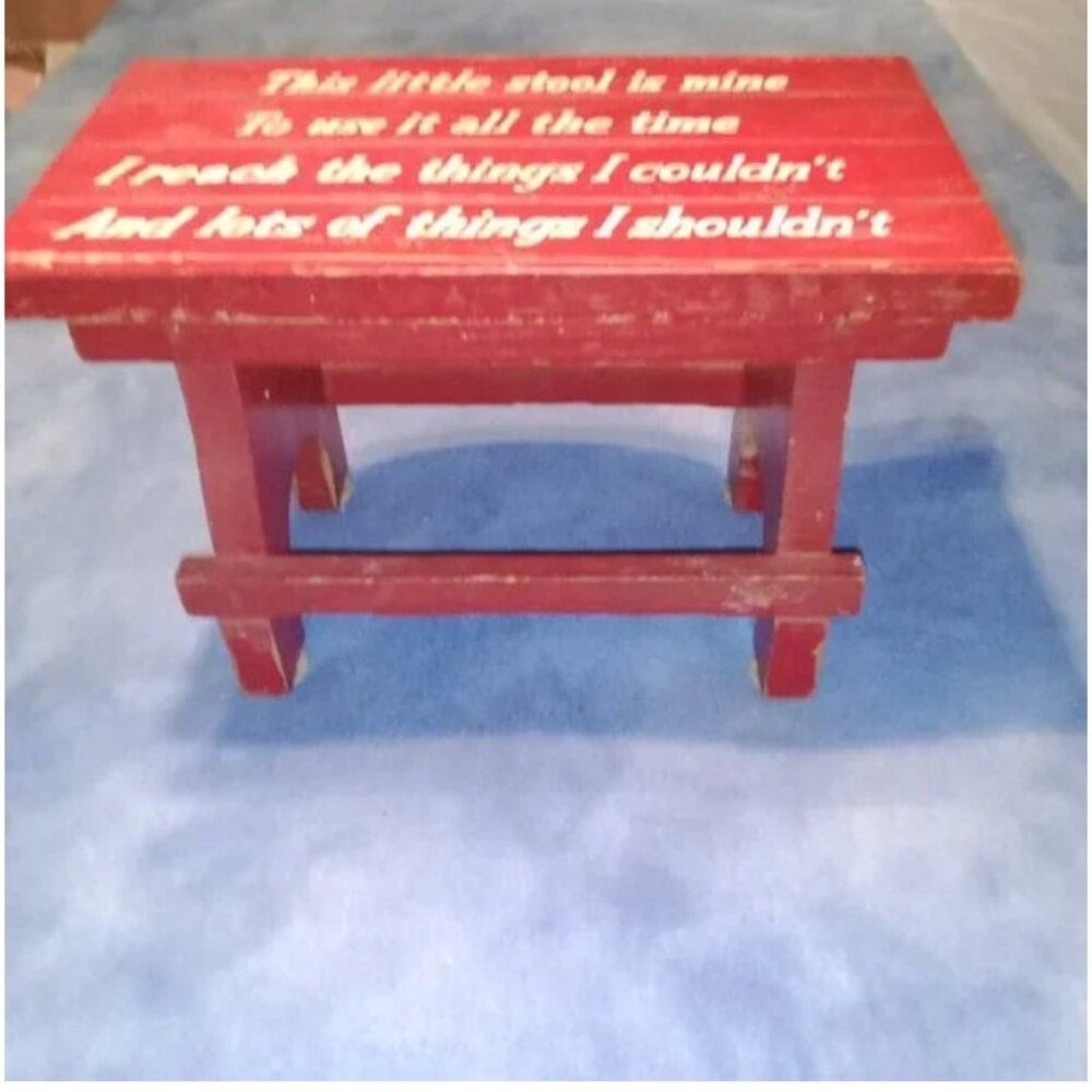 My little red Stool